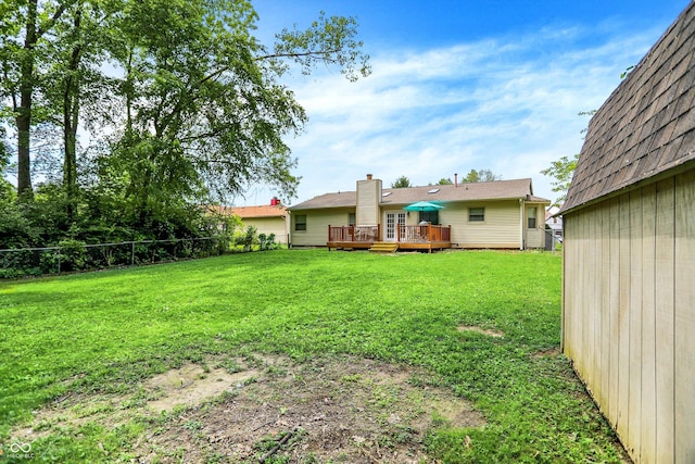 1697 Stacy Lynn Dr, Indianapolis, IN 46231 - view of yard with a deck