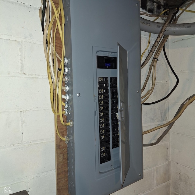 utility room with electric panel
