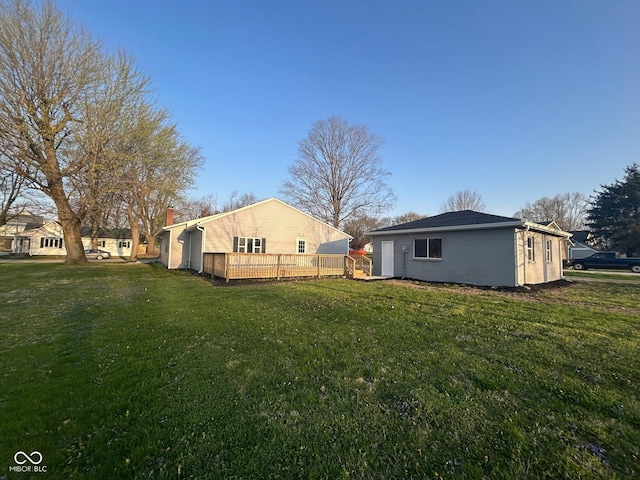103 N Nebraska St, North Salem, IN 46165 - exterior space featuring a wooden deck