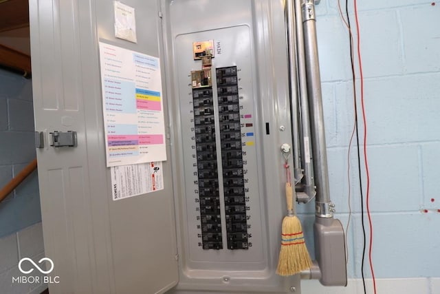 utility room featuring electric panel