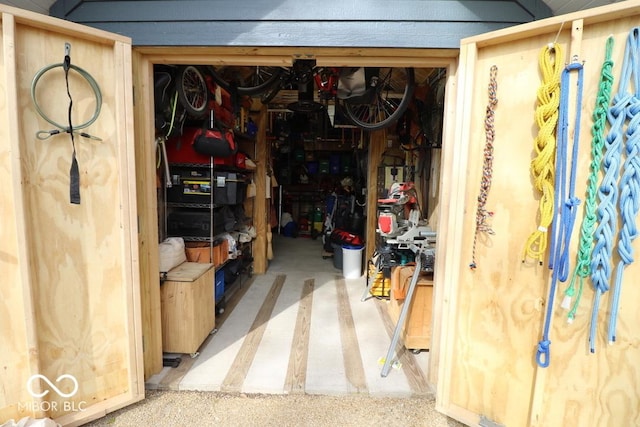 view of storage