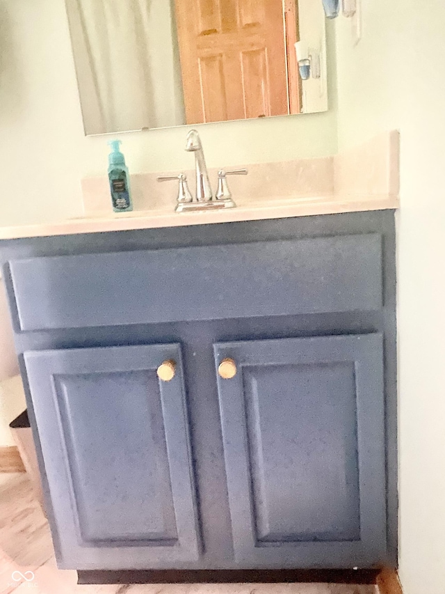 room details with vanity