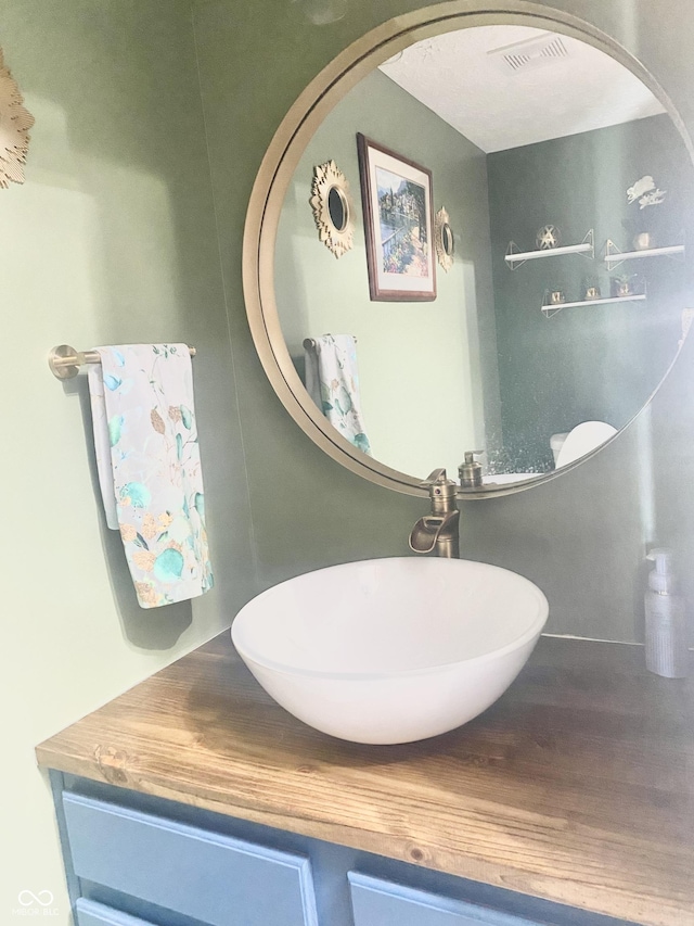 bathroom with visible vents and a sink