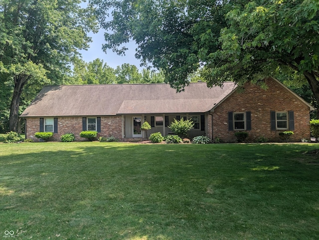 8017 Dogwood Ct, Plainfield, IN 46168 - view of front of property with brick siding and a front yard