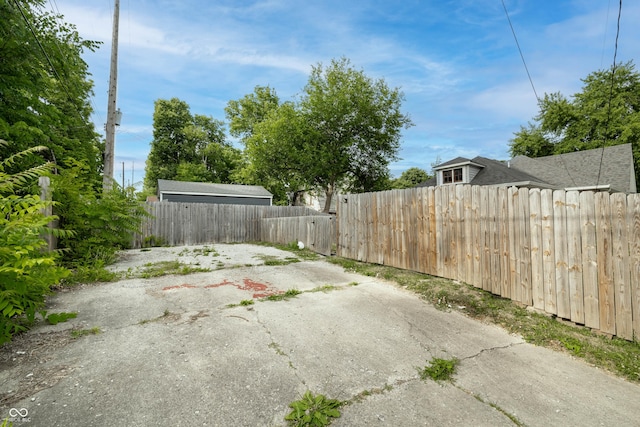 view of patio with fence