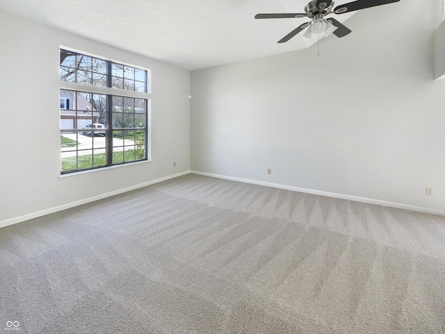 9162 Hadway Dr, Indianapolis, IN 46256 - carpeted spare room with ceiling fan and baseboards