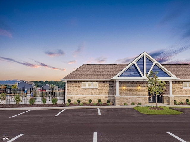 1656 Winn Ct, Fortville, IN 46040 - property at dusk featuring uncovered parking