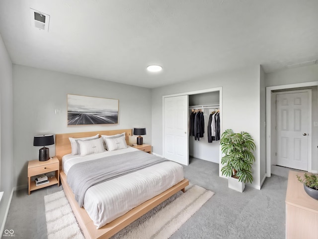 491 Westview Dr, Bargersville, IN 46106 - carpeted bedroom featuring baseboards, visible vents, and a closet