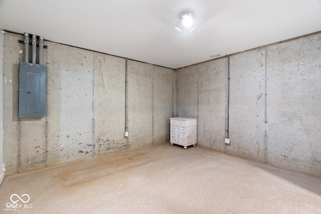 6519 Rothchild Blvd, Indianapolis, IN 46278 - unfinished below grade area with electric panel