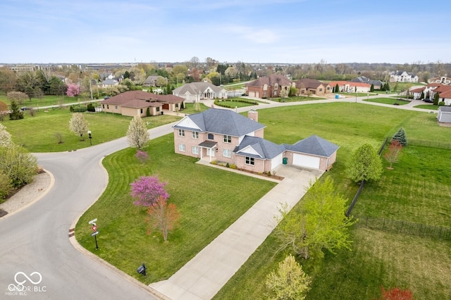 6519 Rothchild Blvd, Indianapolis, IN 46278 - aerial view featuring a residential view