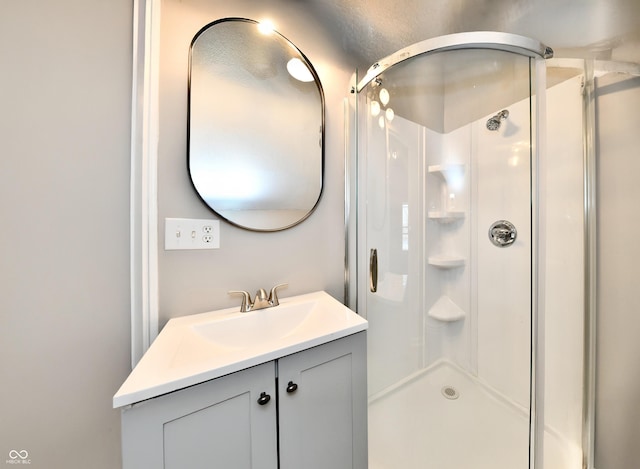 106 S Wayburn St, Indianapolis, IN 46229 - bathroom with vanity and a stall shower
