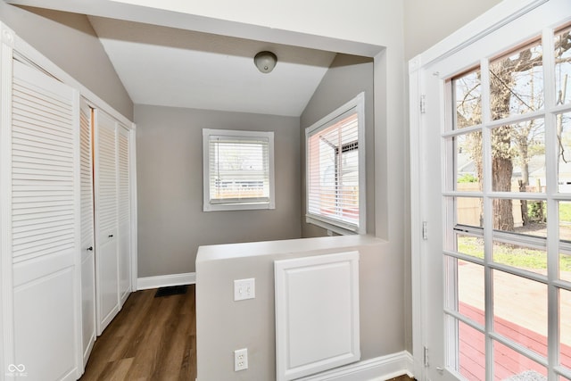 106 S Wayburn St, Indianapolis, IN 46229 - interior space with dark wood finished floors and baseboards