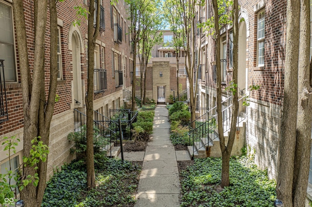 surrounding community with stairs