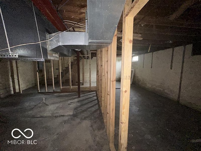 1640 Lawton Ave, Columbus, IN 47201 - view of unfinished basement