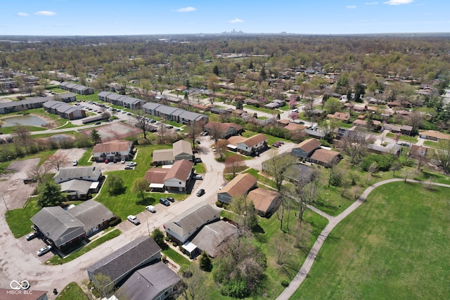 4464 Four Seasons Cir, Indianapolis, IN 46226 - bird's eye view with a residential view