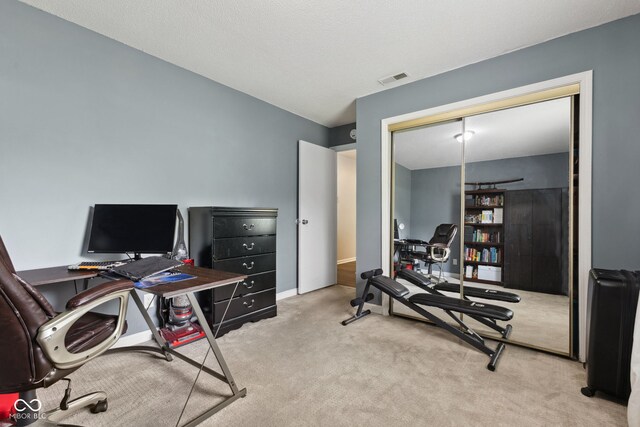 4464 Four Seasons Cir, Indianapolis, IN 46226 - carpeted home office featuring visible vents