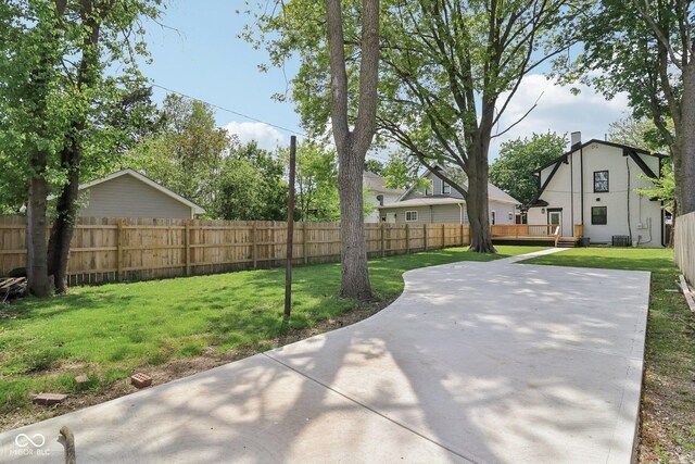 625 N Temple Ave, Indianapolis, IN 46201 - view of yard with a deck and a patio area