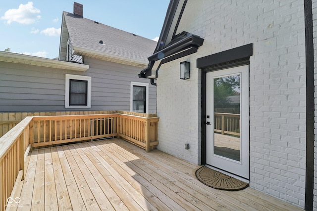 625 N Temple Ave, Indianapolis, IN 46201 - view of wooden terrace