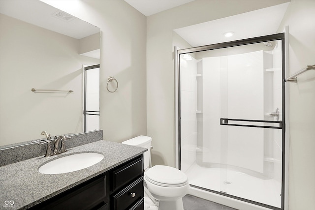 13567 Moorcroft Dr, Fishers, IN 46037 - full bath featuring a shower stall, vanity, and toilet