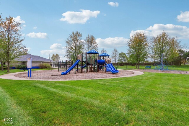 1361 Trescott Dr, Westfield, IN 46074 - communal playground with a lawn