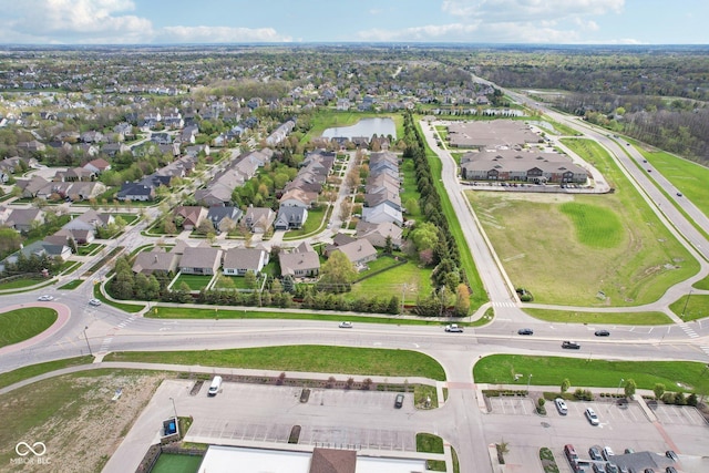 1361 Trescott Dr, Westfield, IN 46074 - aerial overview of property's location with nearby suburban area