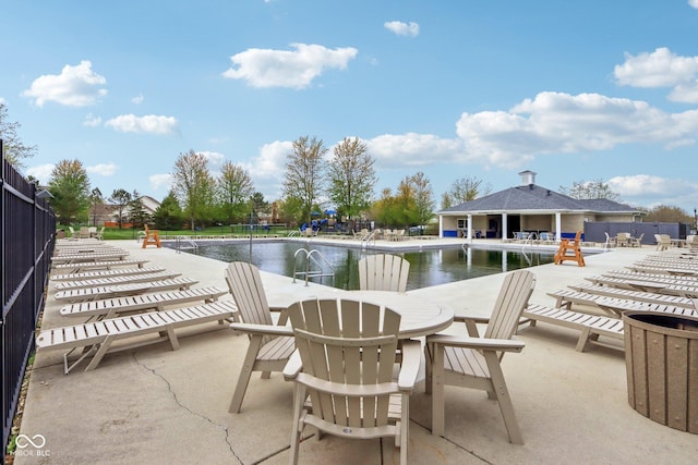 1361 Trescott Dr, Westfield, IN 46074 - view of patio with fence and a community pool