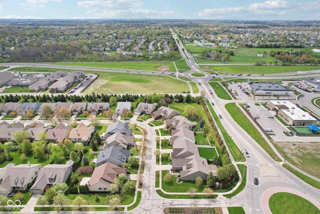 1361 Trescott Dr, Westfield, IN 46074 - aerial view of property and surrounding area with nearby suburban area
