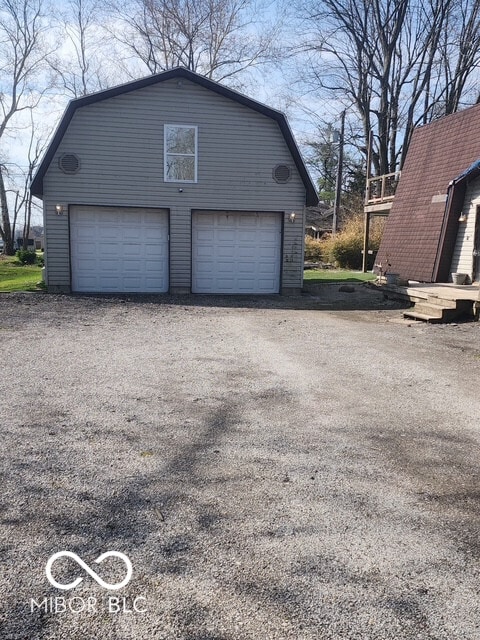 garage featuring a detached garage