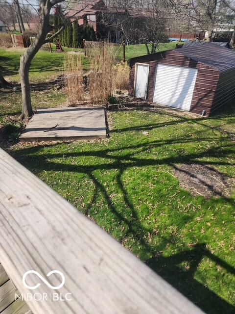 exterior space with an outdoor structure
