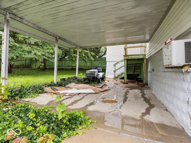 315 E N St, Greensburg, IN 47240 - fenced backyard with a patio area