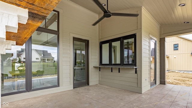 8082 Abington Way, Zionsville, IN 46077 - view of patio / terrace with ceiling fan