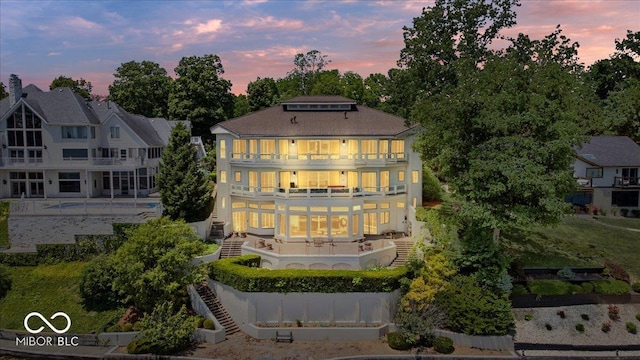 10919 Brigantine Dr, Indianapolis, IN 46256 - exterior space featuring stairway and a balcony