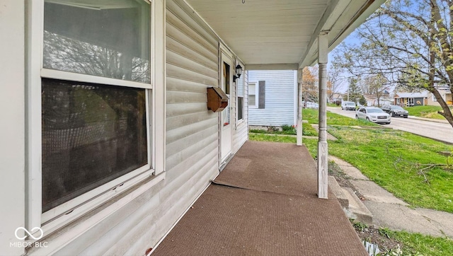 view of patio / terrace with a porch