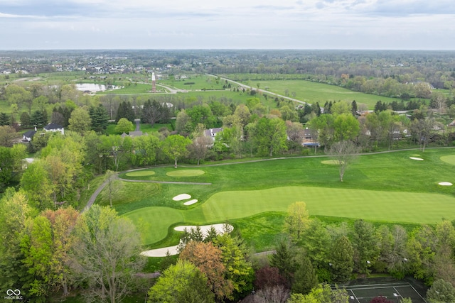 1995 W 116th St, Carmel, IN 46032 - drone / aerial view with a water view and golf course view