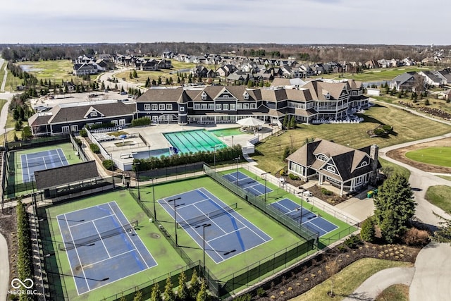 birds eye view of property featuring a residential view