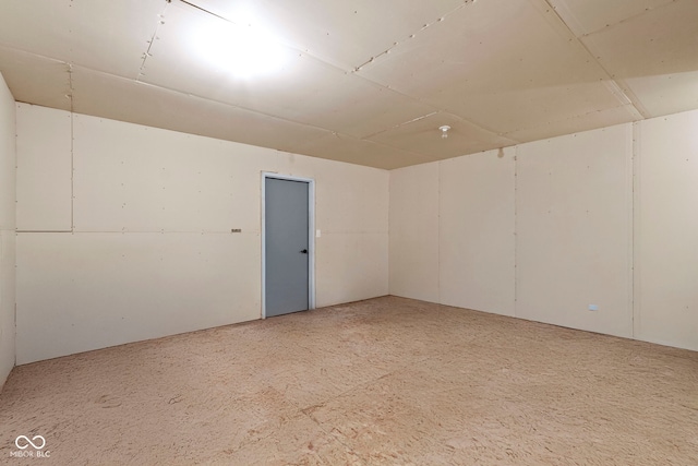 view of spare room
