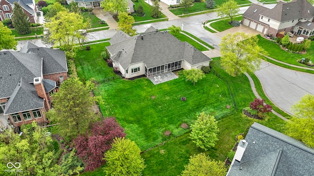 birds eye view of property featuring a residential view