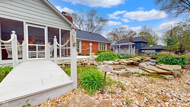 8842 Rocky Ridge Rd, Indianapolis, IN 46217 - view of yard featuring a sunroom