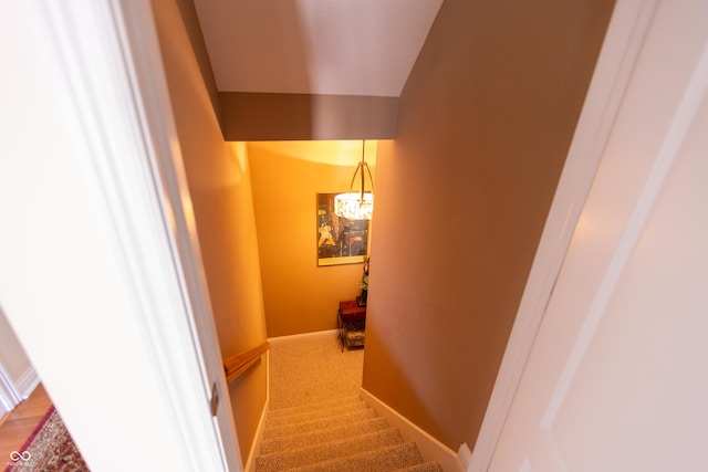 view of staircase