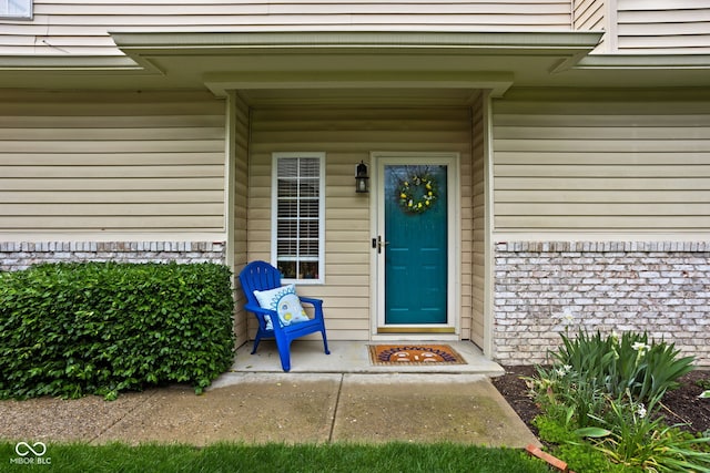 property entrance with a porch
