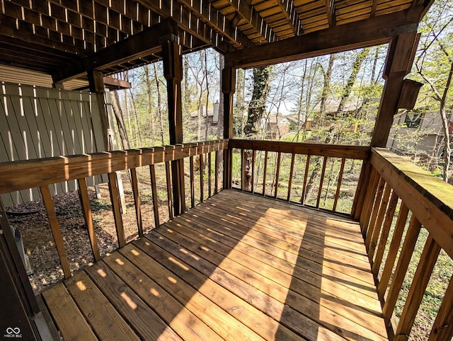 view of wooden terrace