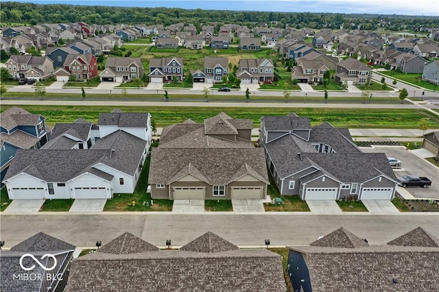 birds eye view of property featuring a residential view