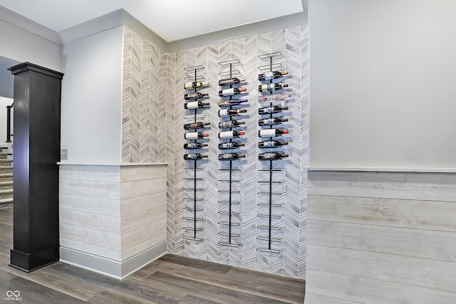 10725 Holliday Farms Blvd, Zionsville, IN 46077 - wine area featuring wood finished floors