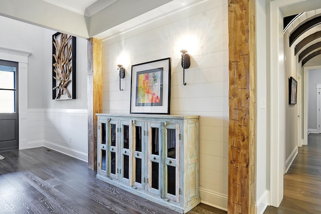 10725 Holliday Farms Blvd, Zionsville, IN 46077 - detailed view of wood finished floors, baseboards, and ornamental molding