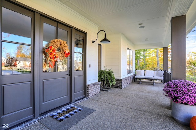 10725 Holliday Farms Blvd, Zionsville, IN 46077 - view of exterior entry featuring a porch