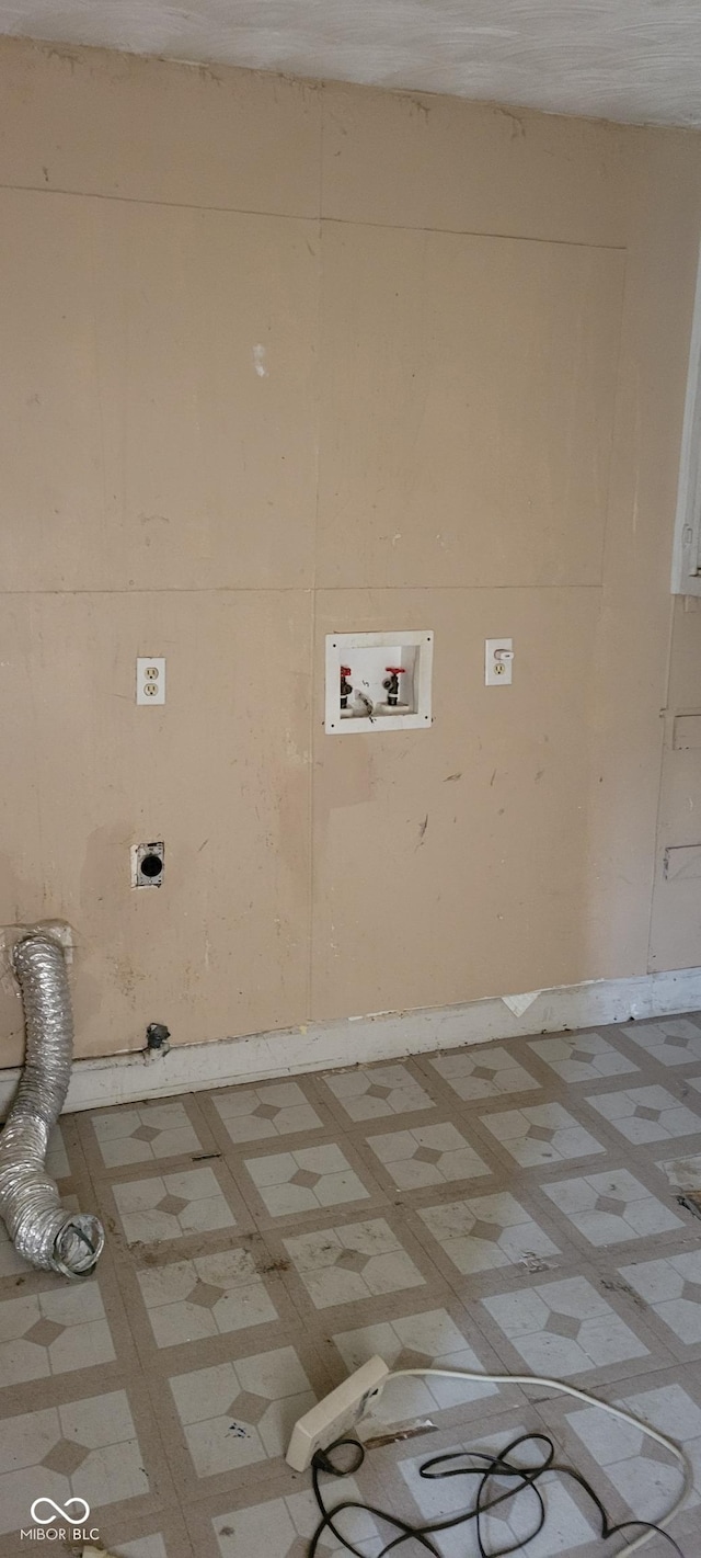 1916 E Maryland St, Indianapolis, IN 46201 - washroom with electric dryer hookup, hookup for a washing machine, and light flooring