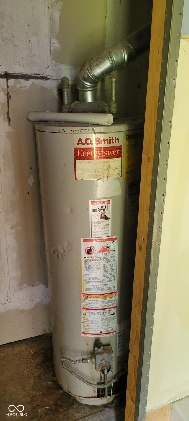1916 E Maryland St, Indianapolis, IN 46201 - utility room featuring gas water heater