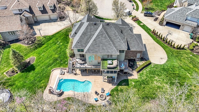 birds eye view of property