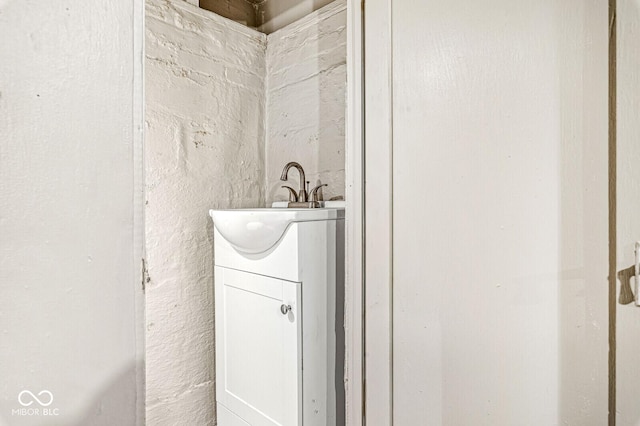 interior details with vanity