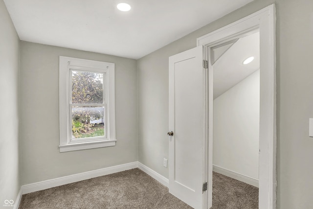 734 N Bradley Ave, Indianapolis, IN 46201 - unfurnished bedroom with baseboards, recessed lighting, and carpet